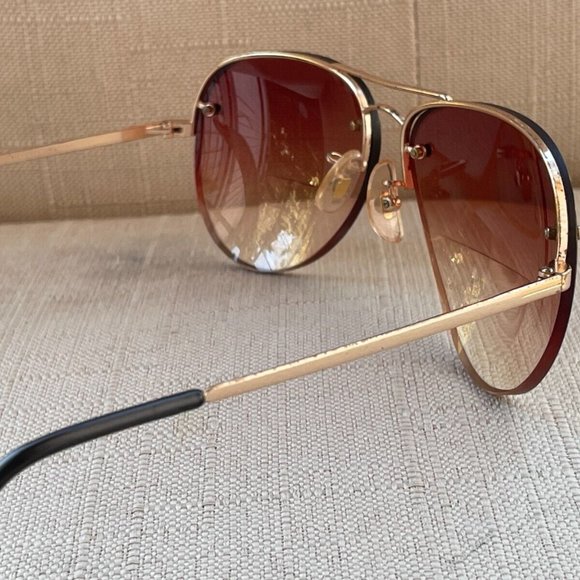 Ottet Frame France Gold Tone Half Rim Men Eyeglasses Glasses Frame main image 6